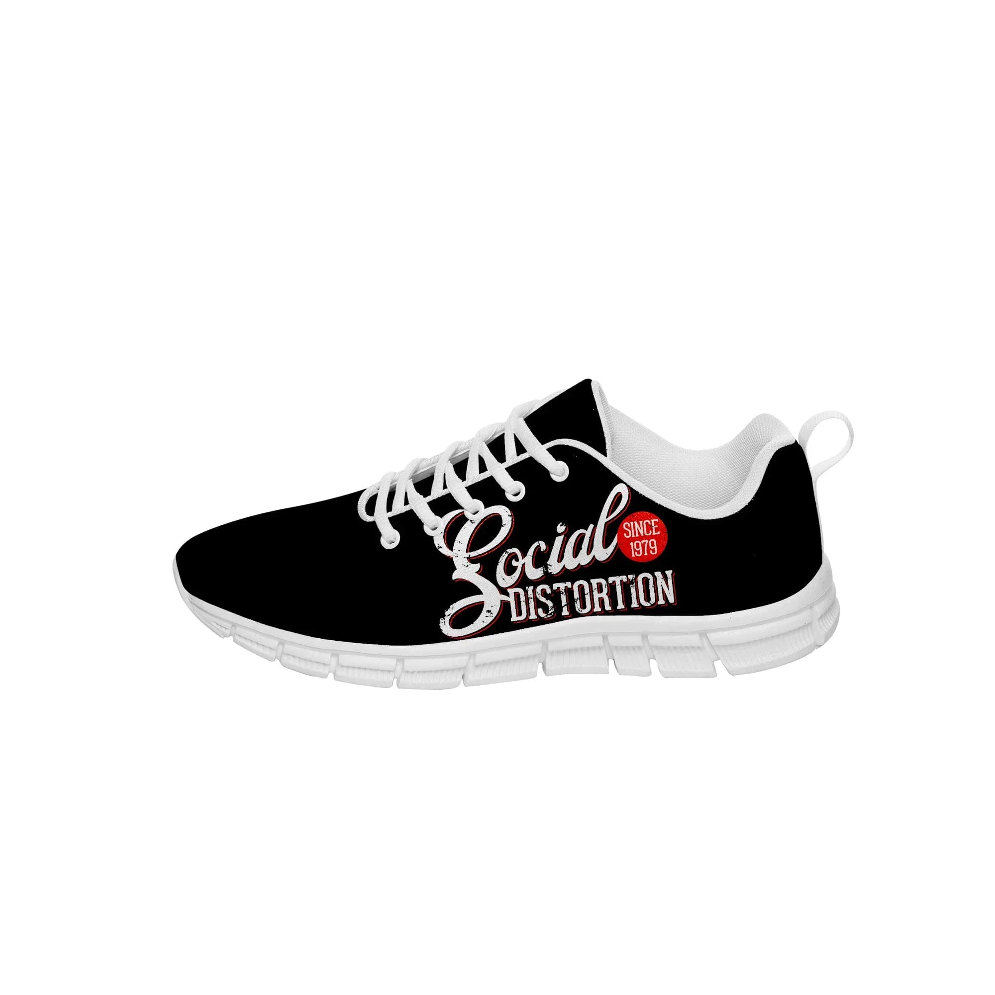 Music Band Sneakers Social Distortion Mens Womens Teenager Casual Cloth Shoes Canvas Running Shoes 3D Print Lightweight shoe