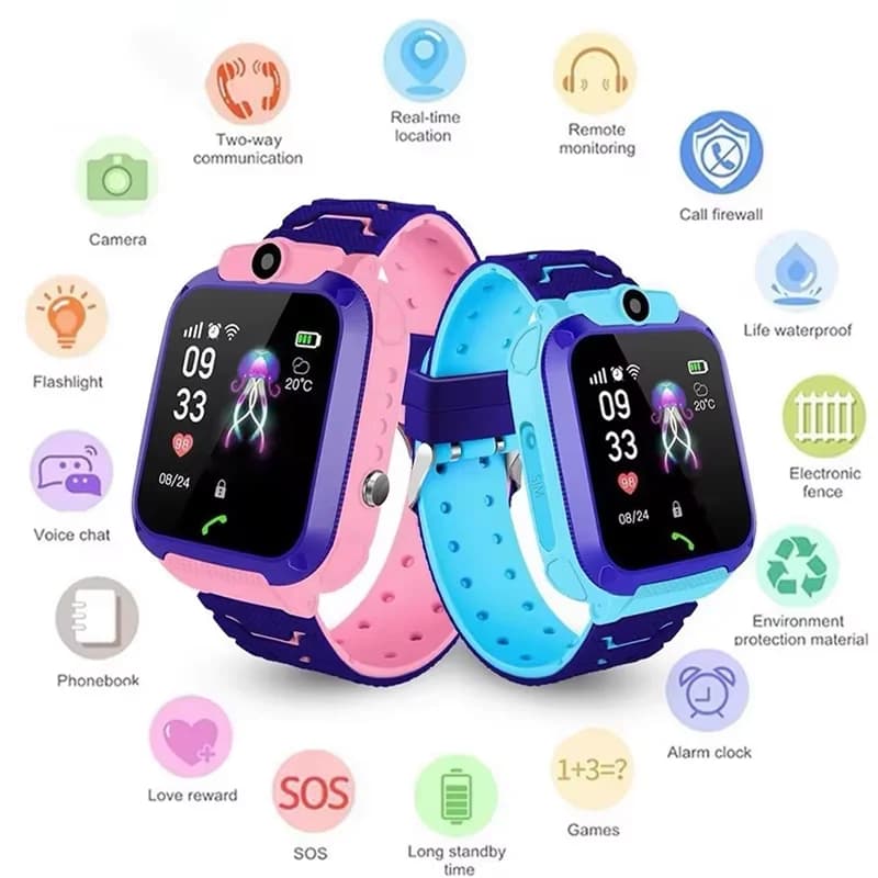 Bambini 4G Astuto Della Vigilanza Sim Card Chiamata SOS Posizione GPS Bambino Astuto Della Vigilanza Della Macchina Fotografica Orologio Impermeabile Per Le Ragazze Dei Ragazzi Presente 2026