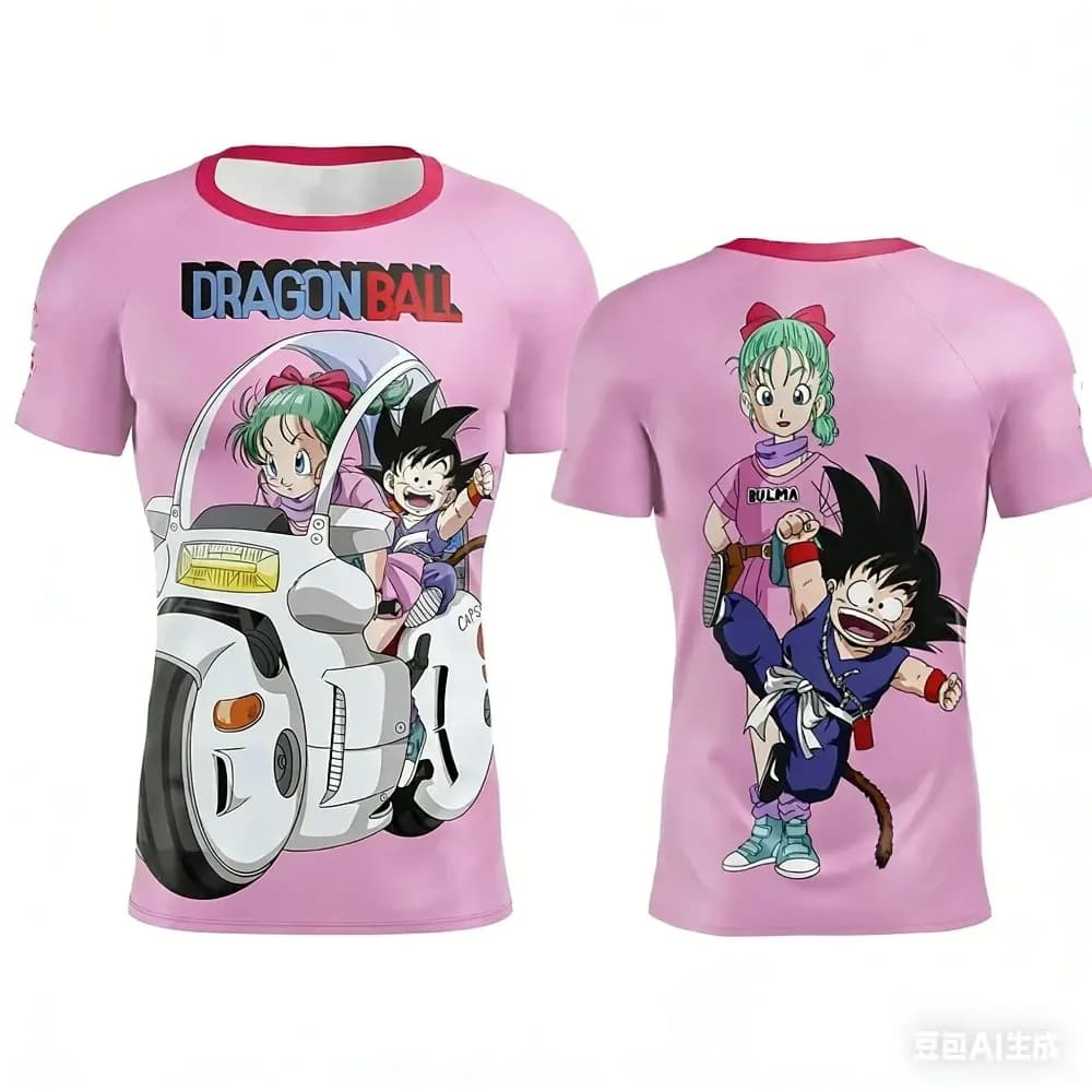 Dragon Ball Super Tshirt Super Saiyan Blue Goku Thunder Effect 3D Full Print Short Sleeve Anime Cosplay Daily Wear