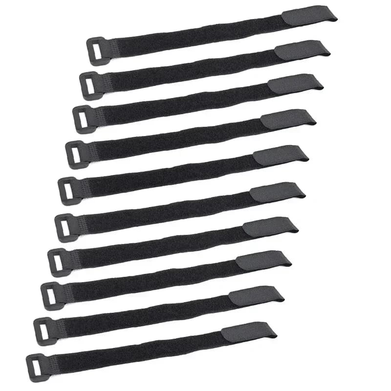 5/10 pezzi riutilizzabili gancio ad anello cinghie di nylon fascette per cavi organizzatore di fissaggio regolabile fissaggio cinghie per cavi gestione dei cavi