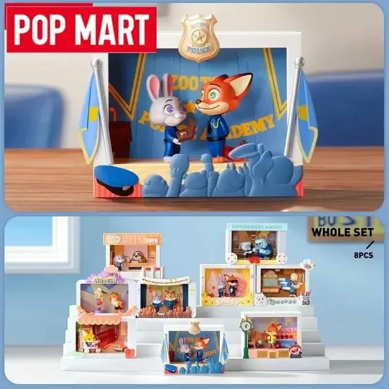 POP MART Zootopia Highlight Moment Series Genuine Blind Box Mystery Box Guess Bag Toys Doll Cute Anime Figure Desktop