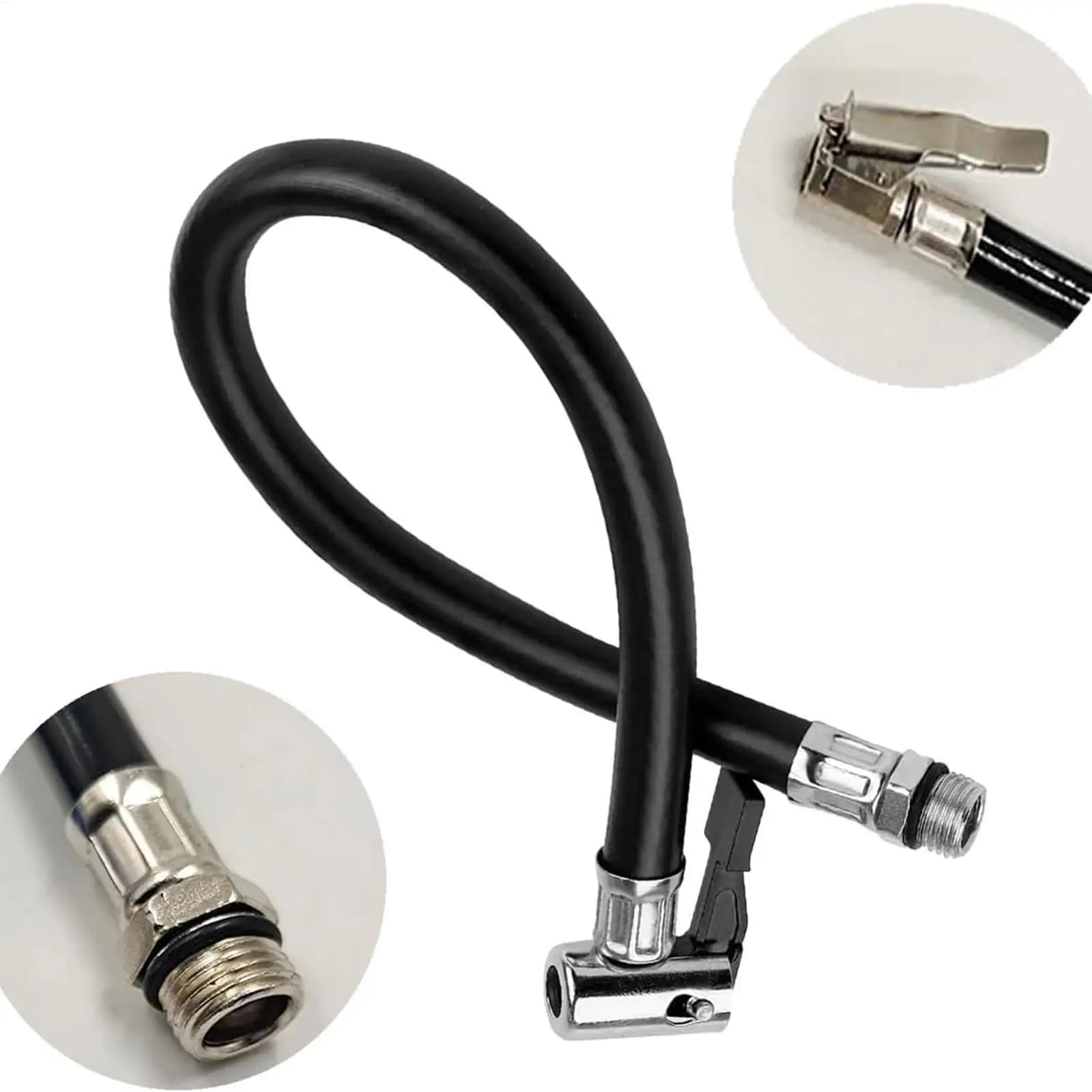 Tubo di gonfiaggio dell'aria per pneumatici per auto Adattatore per tubo di prolunga per pompa gonfiabile Collegamento dell'aria per pneumatici per bici Moto