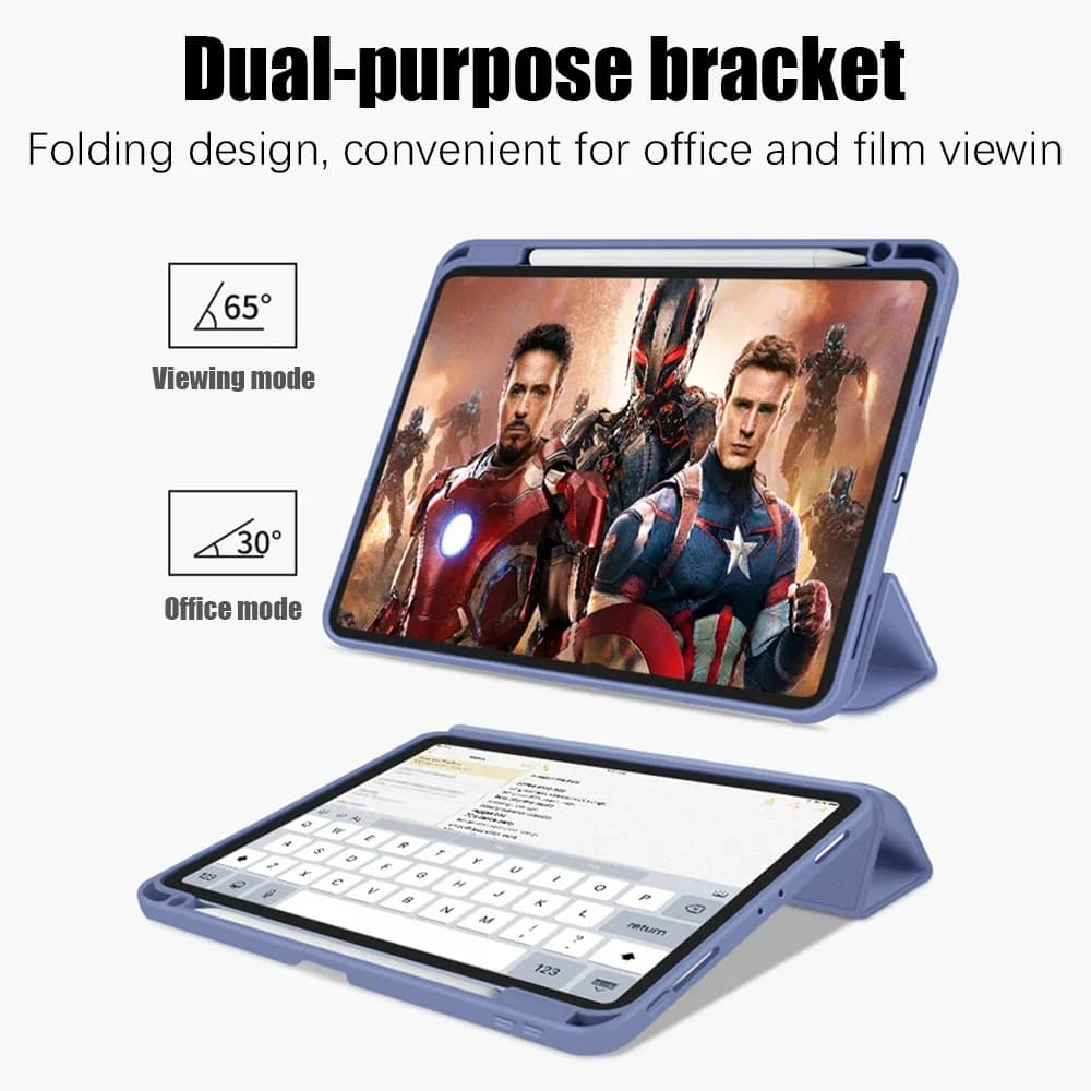 Custodia per iPad 10a generazione 10.9, A16 Pro 11, 12.9, 13, 2025, Funda per iPad Air 5, 4, 7a, 8a, 9a, 10.2, Mini 6, 7, Cover con porta matita
