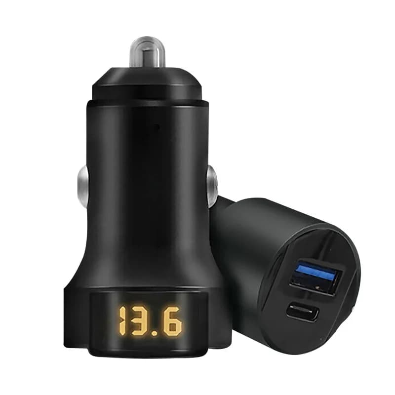 Caricabatteria da auto Adattatore di ricarica rapida USB + tipo C con chip intelligente Ricarica rapida per camion SUV