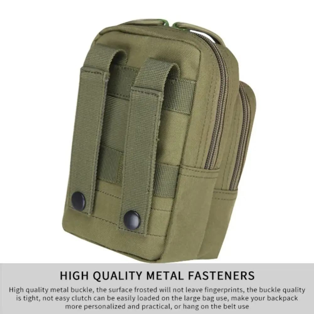 Oxford Cloth Running Sports Belt Bag Large Capacity Waterproof Climbing Belt Bag Multiple Layers Durable Waist Pack Bag Cycling