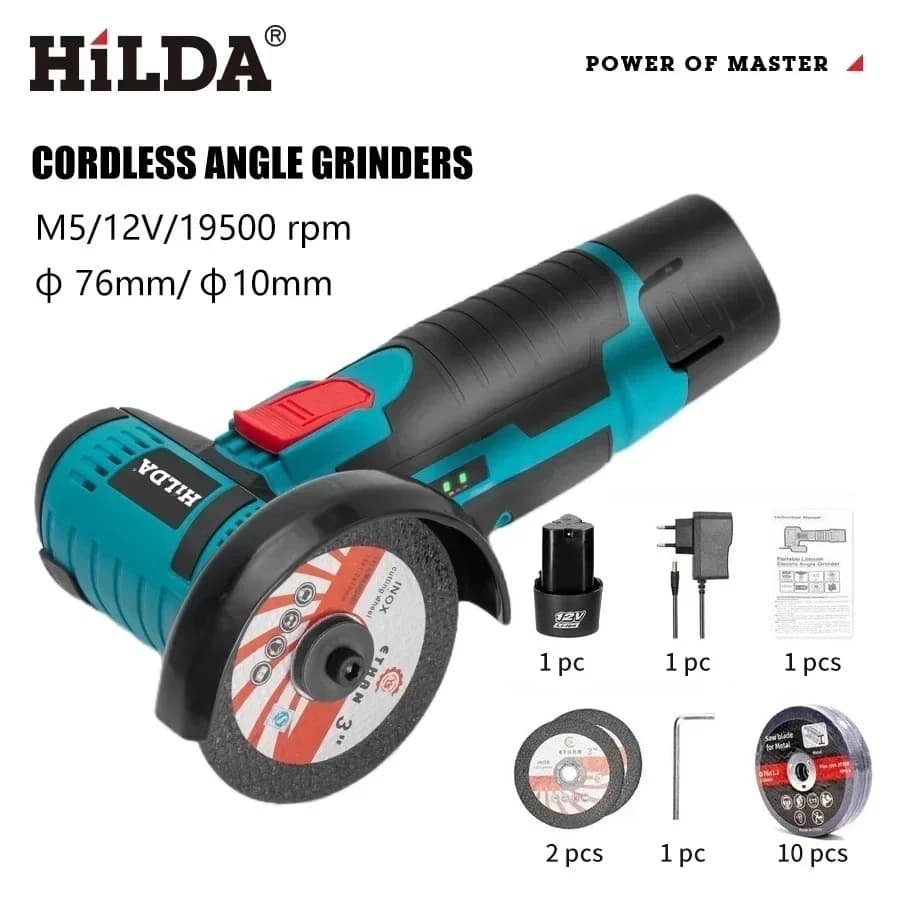 HILDA 12V Angle Grinding Machine Refilling Molding Tool for polishing and grinding Electrical tools micro cordless diamond