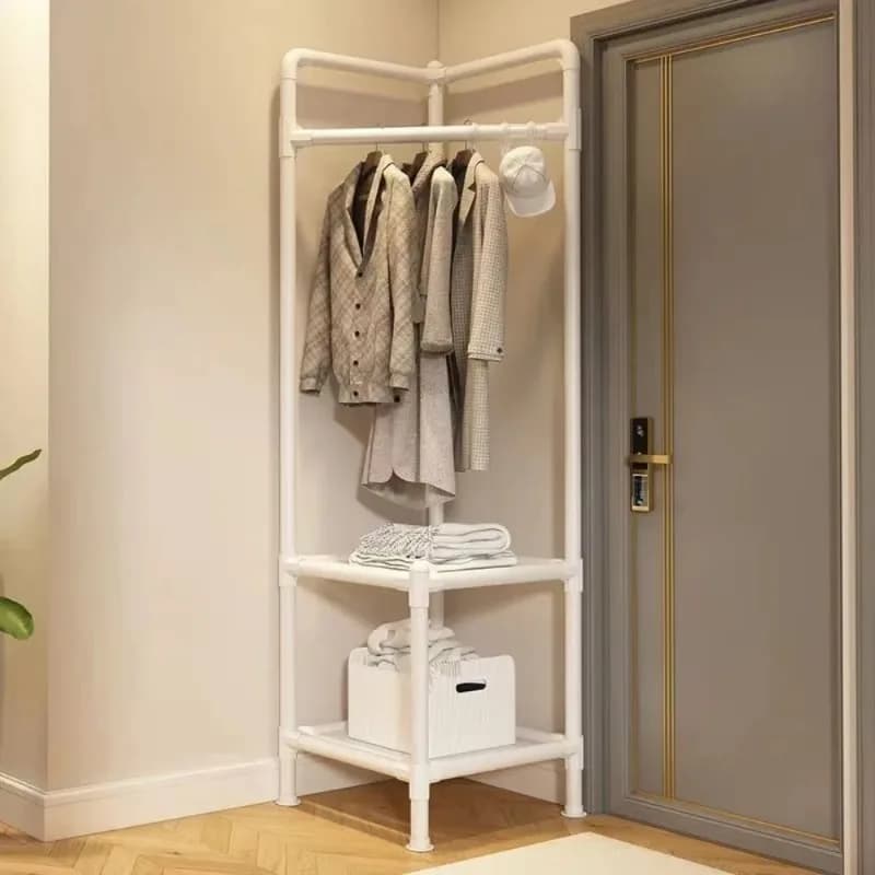Corner Clothes Hanger for Bedrooms Multilayer Bedside Dresses Floor Hangers for Bedroom Simple For Home