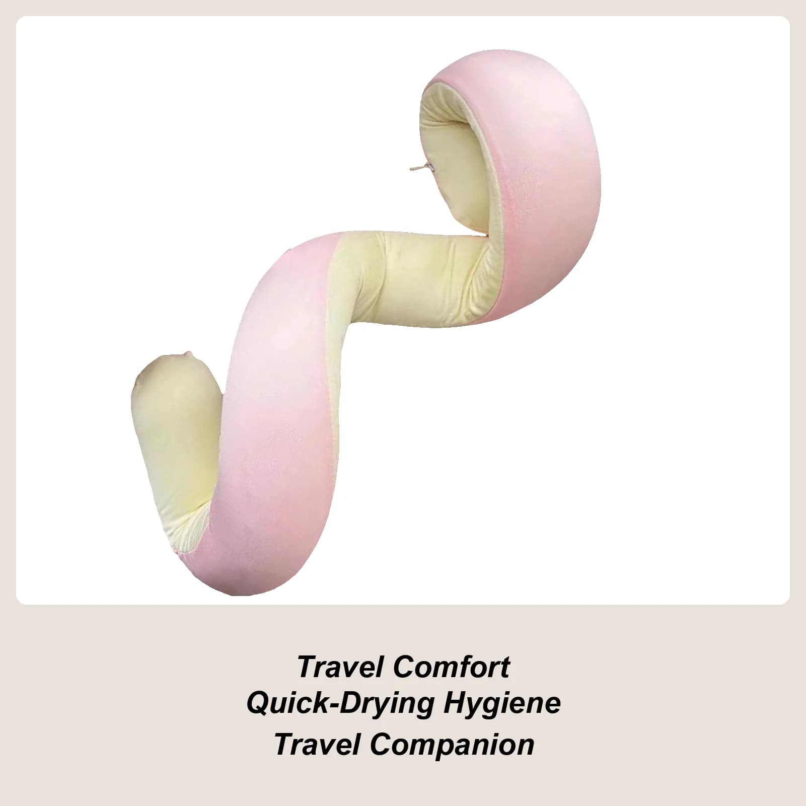 Cuscino da viaggio Sciarpa avvolgente a spirale flessibile Cuscini da viaggio lavabili per aeroplani per viaggi in auto in ufficio a casa Viaggio su strada in aereo