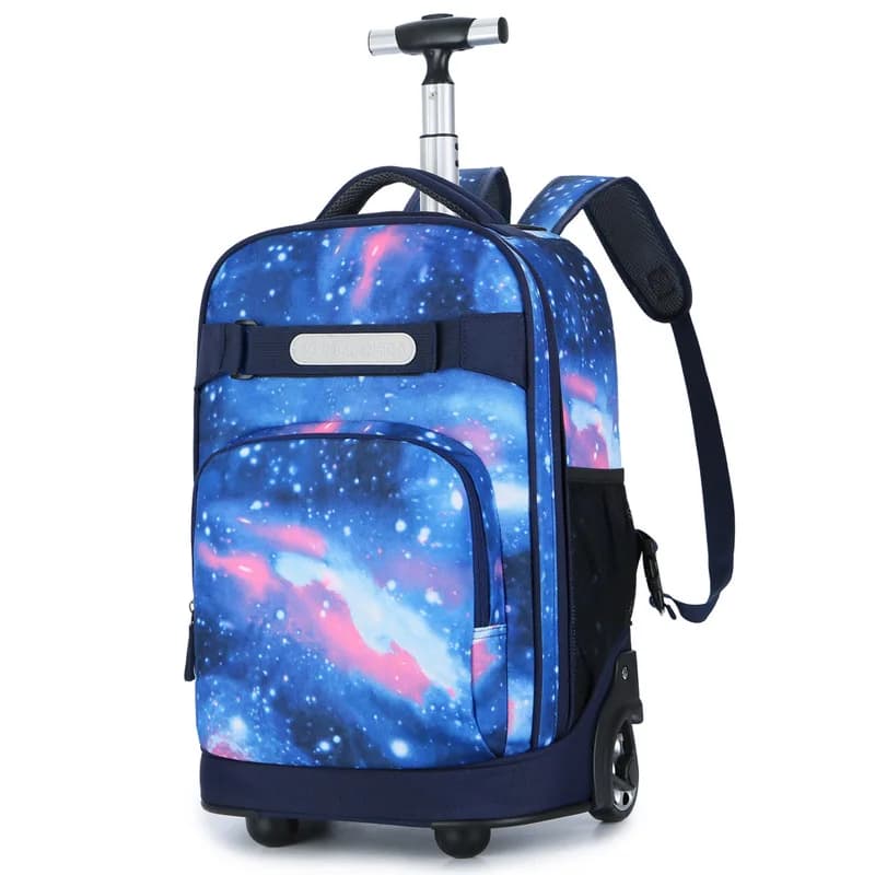 Borsa da viaggio per zaini con ruote da 18 pollici Borsa per bambini Zaino con ruote Trolley da scuola Zaino Trolley da viaggio con ruote Borse per bagagli