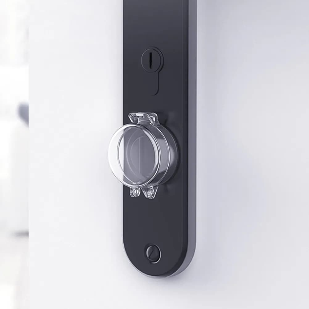 Set di 4 Serrature di Sicurezza per Bambini, Copri Maniglia Antinfortunistica, Facile Installazione Senza Attrezzi, Chiusure di Sicurezza Trasparenti per Porte, Cassetti e Fornelli