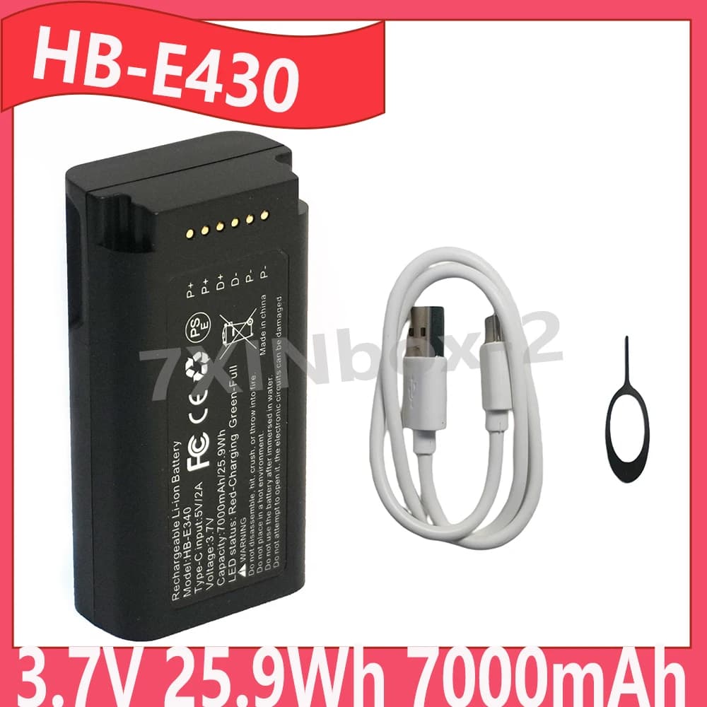 Brand New HB-E430 3.7V 25.9Wh 7000mAh Batteria di ricambio per eufy Security Video Doorbell E340 Series