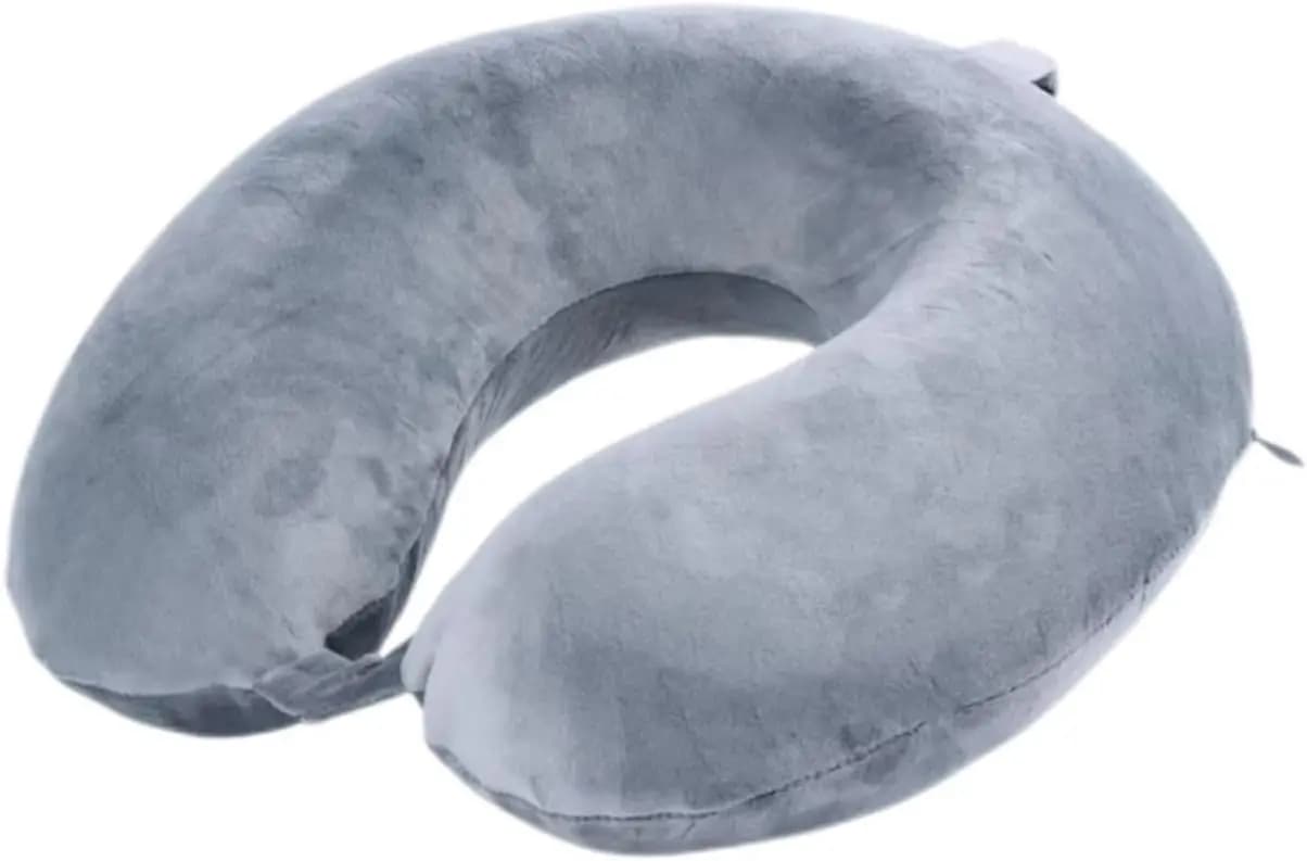 Cuscino da Viaggio a Forma di U in Memory Foam, Supporto Leggero per il Collo per Aereo, Auto, Ufficio e Sonno