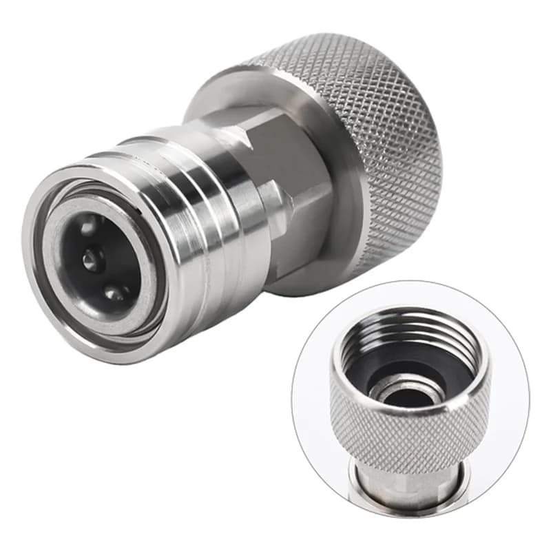 Adattatore da tubo da giardino per idropulitrice da 3/4 GHT a 1/4 Connessione rapida Converti tubo dell'acqua in connettore per idropulitrice in acciaio inossidabile