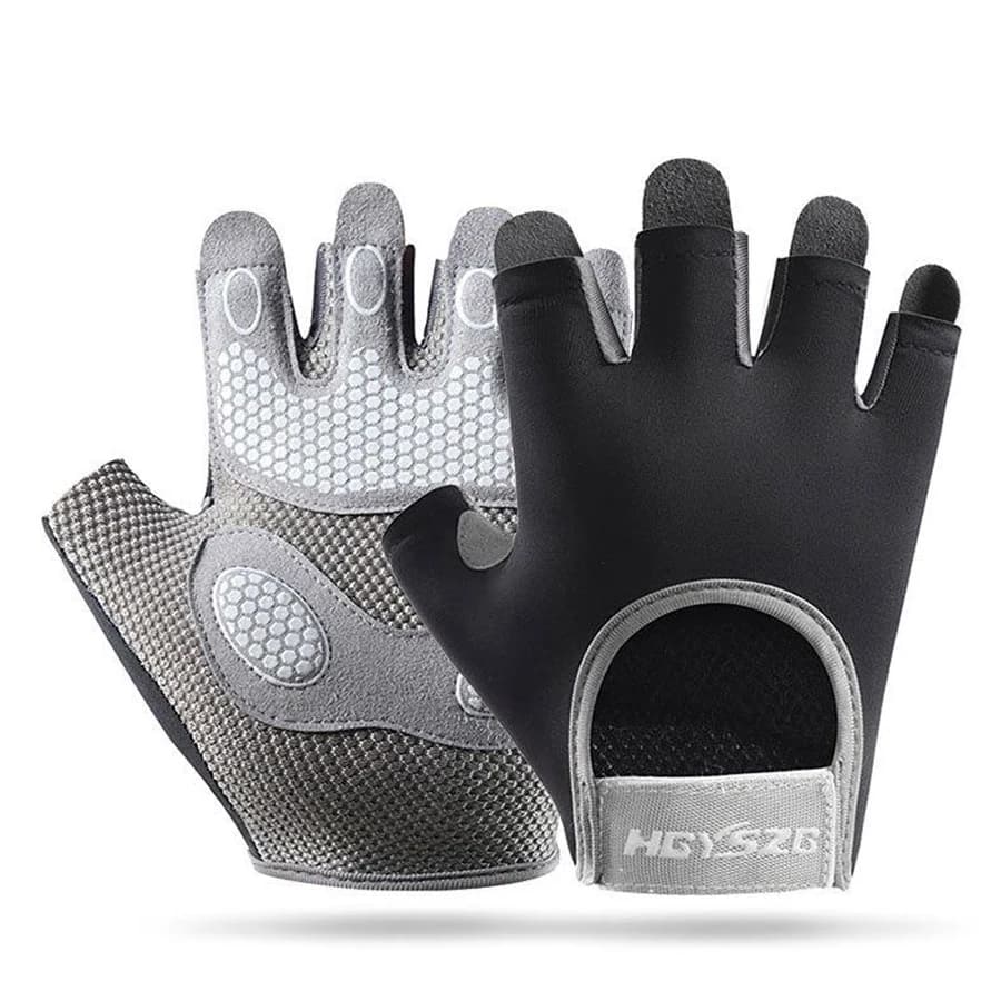 Breathable Half-Aid Training Gloves with Silicone Padded Anti-Slip for Men and Women, for Lifting Weights, Cycling and Fitness