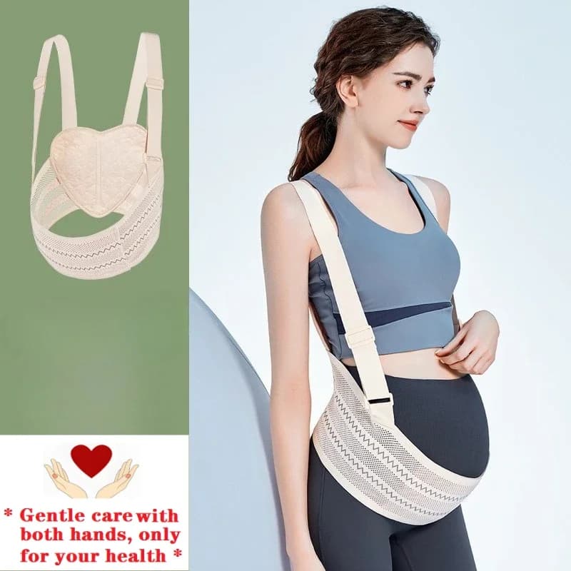 Maternity Belt Pregnant Belly Pregnancy Support Band Double Support Back Waist Care Relieving Back Pelvic Pain Adjustable