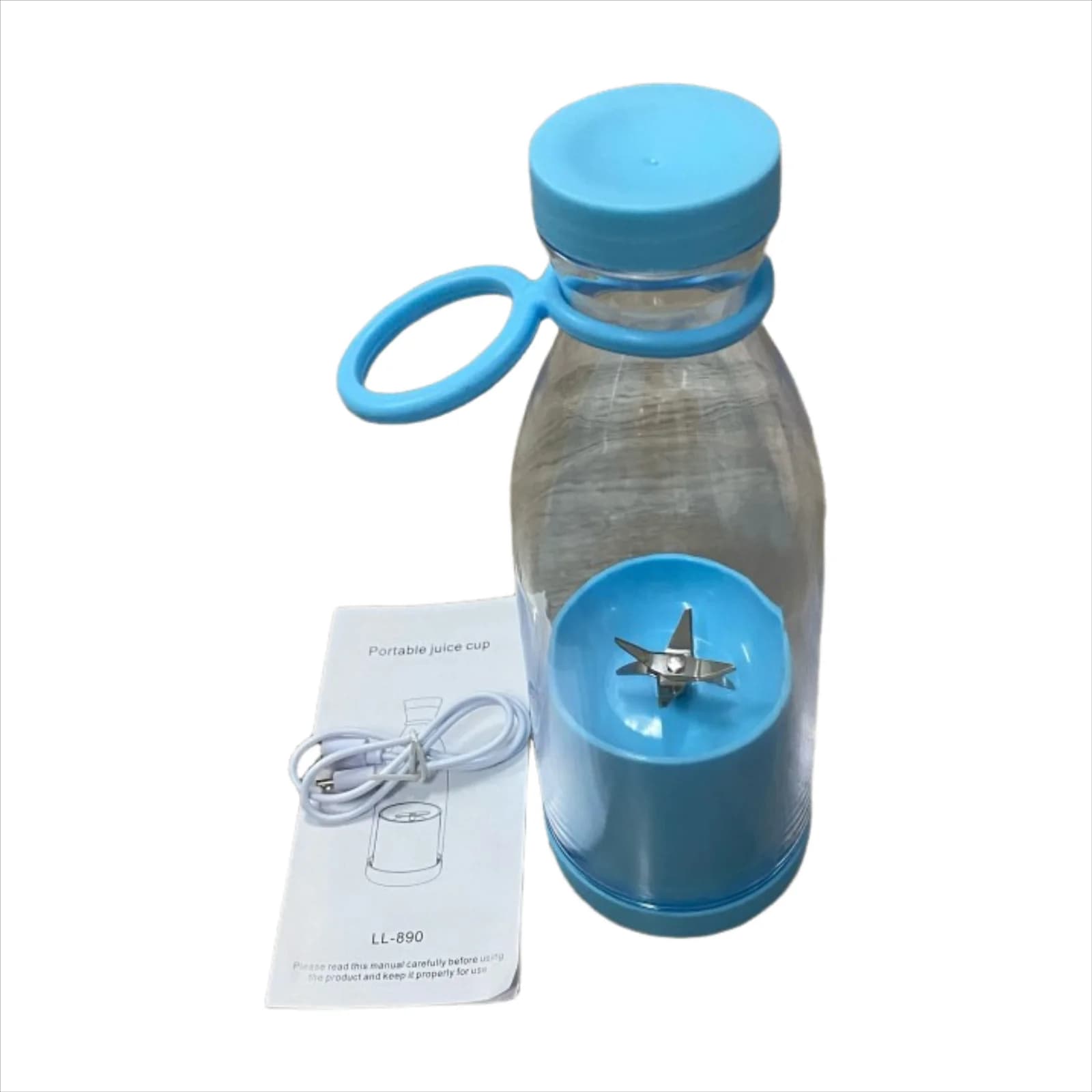 Frullatore portatile ricaricabile da 420 ml, tazza per succhi elettrica da viaggio, per frullati, milkshake, mini mixer da cucina