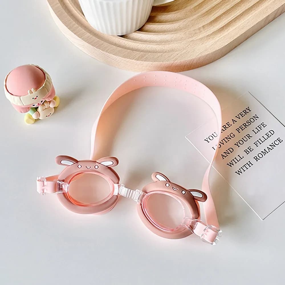 Summer children's swimming glasses Cartoon HD waterproof swimming glasses anti-foging Kids' glasses adjustable cute