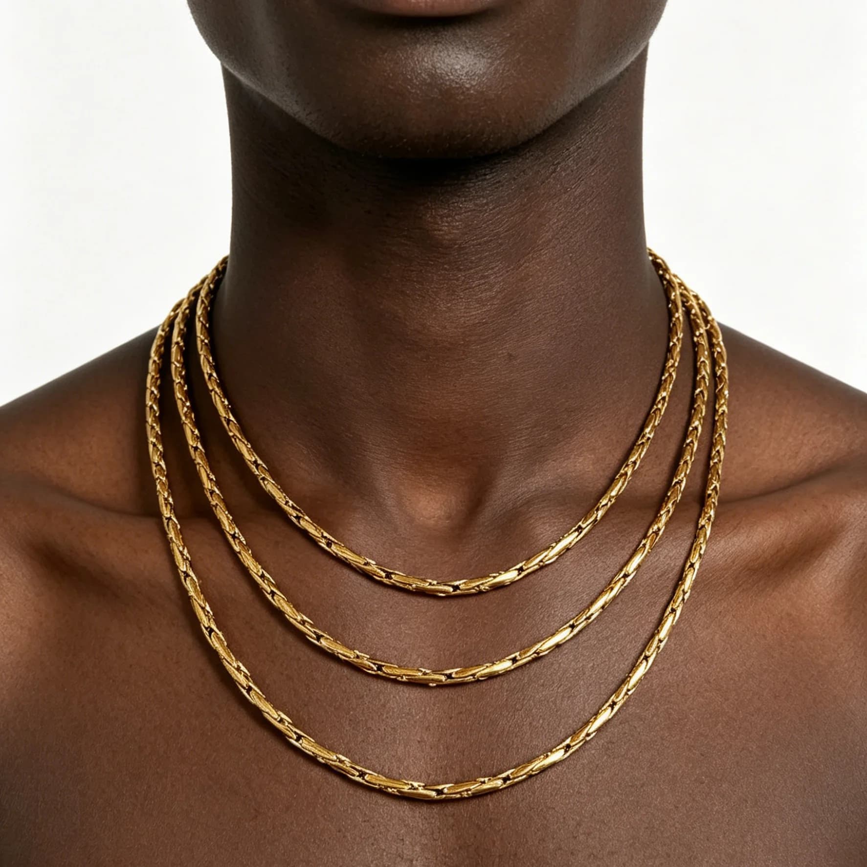 Collana Minimalista in Acciaio al Titanio con Catena Intrecciata a Osso di Drago, Gioiello Unisex alla Moda Hip-Hop, Accessorio Regalo