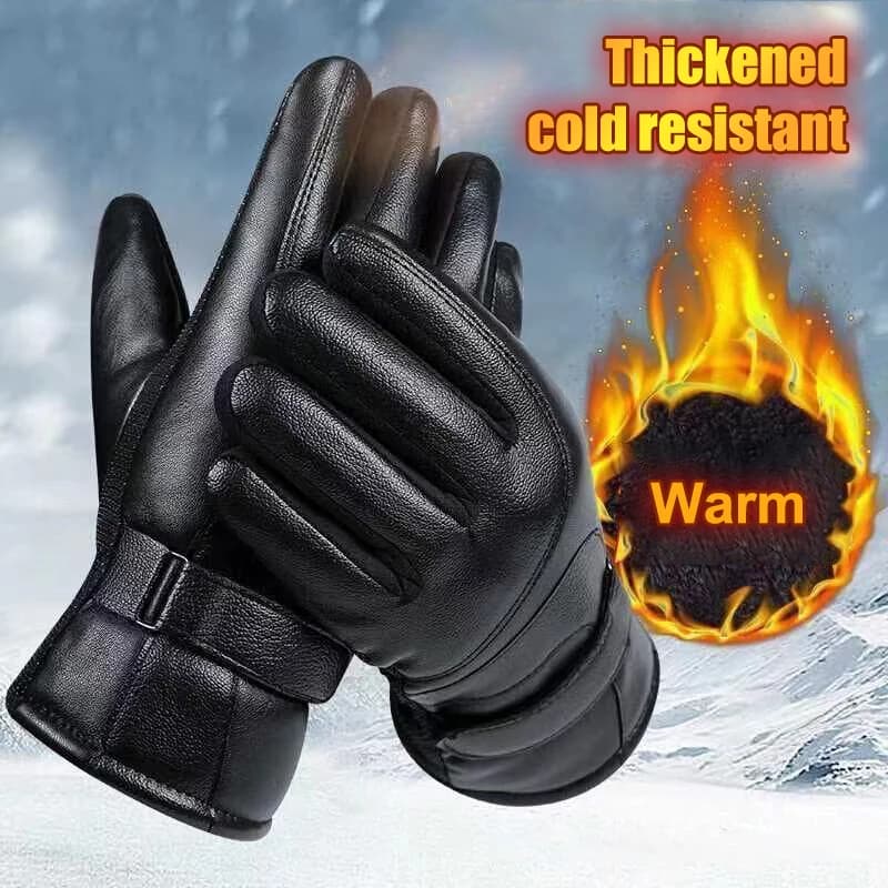 Men's and Women's Winter Gloves Touch Cold Waterproof Men's Outdoor Sports Hot Motorcycle Gloves Thermal Fleece Running Ski Gloves