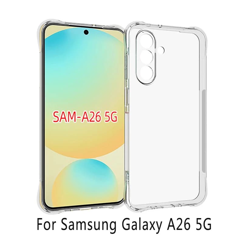 Per Samsung Galaxy A26 5G A266B Custodia Air Cushion Antiurto Airbag Custodia Cover posteriore in silicone TPU trasparente per Samsung A26 5G A266B