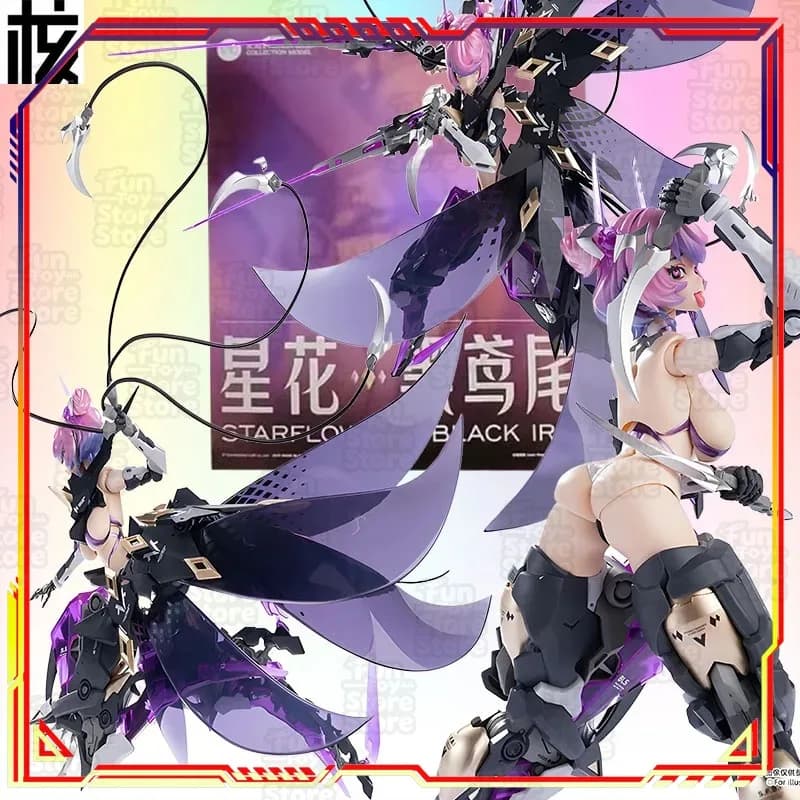 STARFLOWER BLACK IRIS Rosa Nuclear Integrity Governance Anime Action Figure Giocattolo Ufficiale con Licenza da Collezione per Ragazzi e Ragazze
