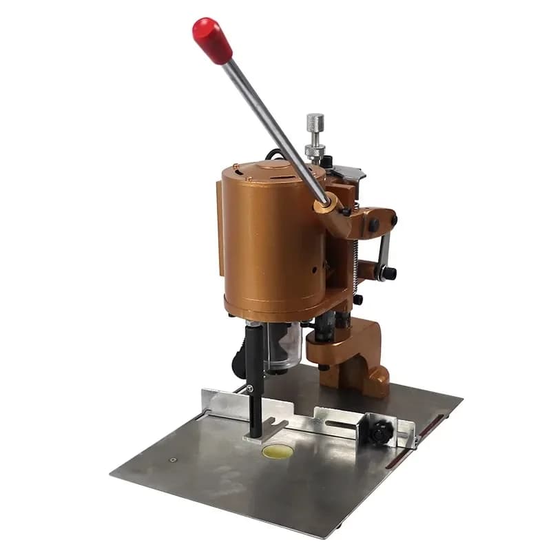 150-1 Up-to-date electric punching machine for labels Durable leather drilling machine for portable paper bags