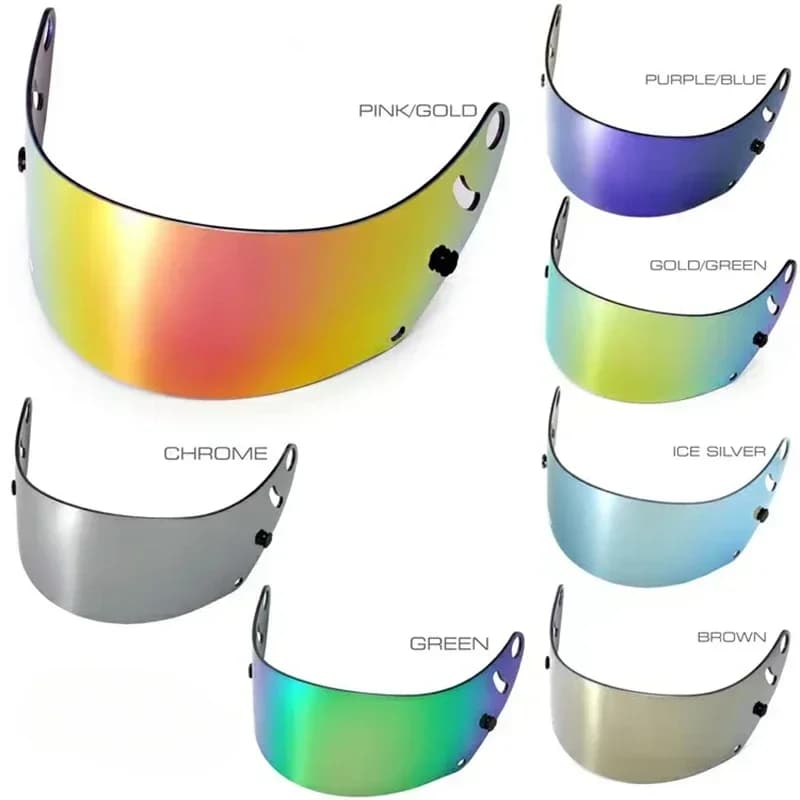 Per il GP-6 SK6 PED GP-6S GP-6RC Full Face Racing Kart Casco Shield UV Visera Casco Moto sostituzione visiera Casco Moto
