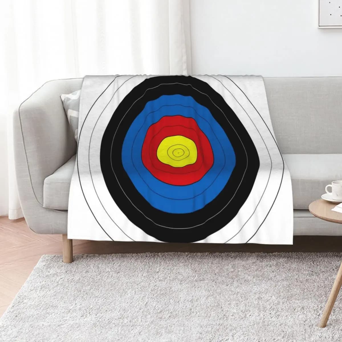 Archery Target Target Face Throw Blanket Heavy Designers Bed linens Summer for babies Moving Blankets