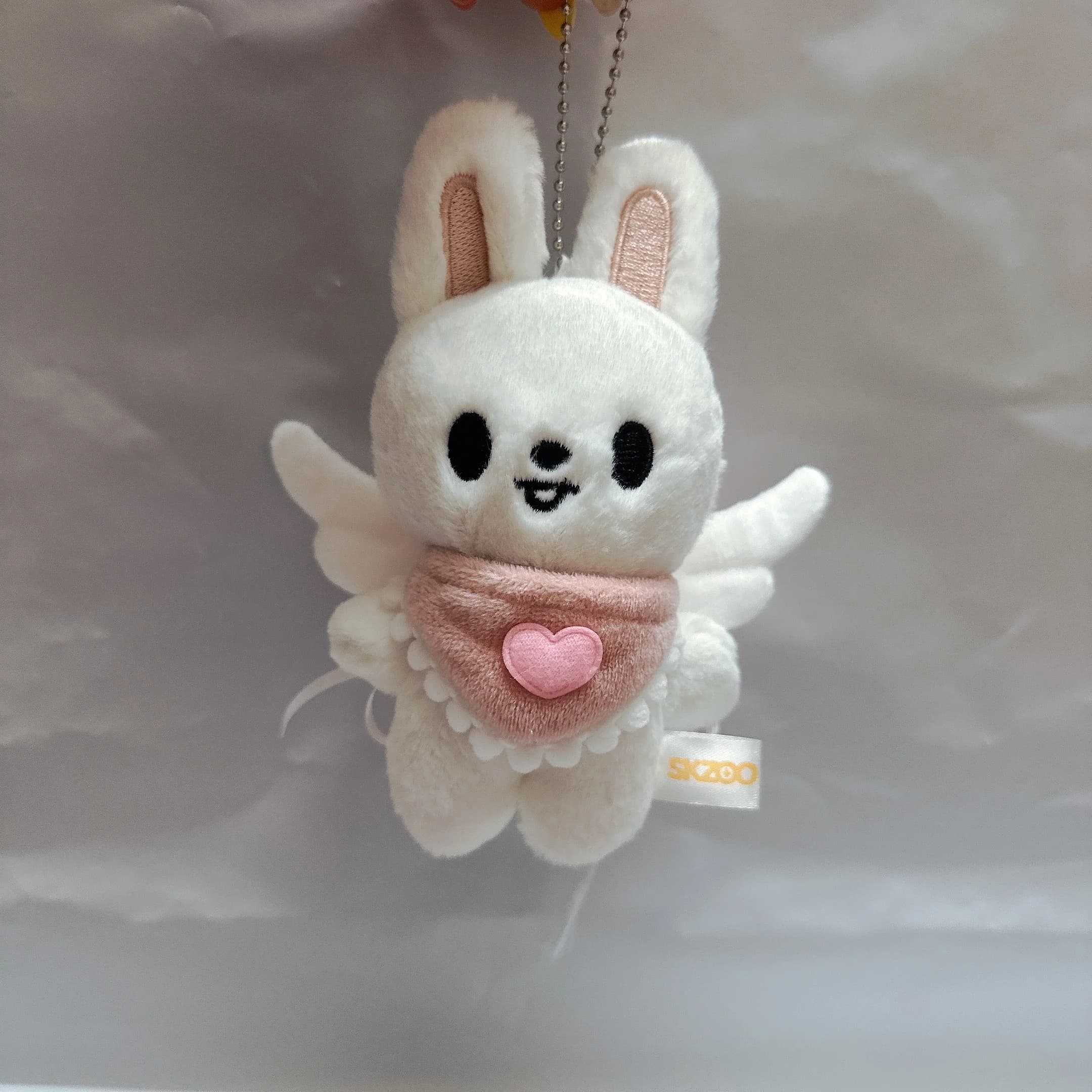 Kpop Stray Kids SKZOO Merchandise per Fan: Ciondolo a Forma di Cuore con Ali, Decorazione per Borsa, Portachiavi in Peluche Lee Know Hyunjin Felix - Disponibile