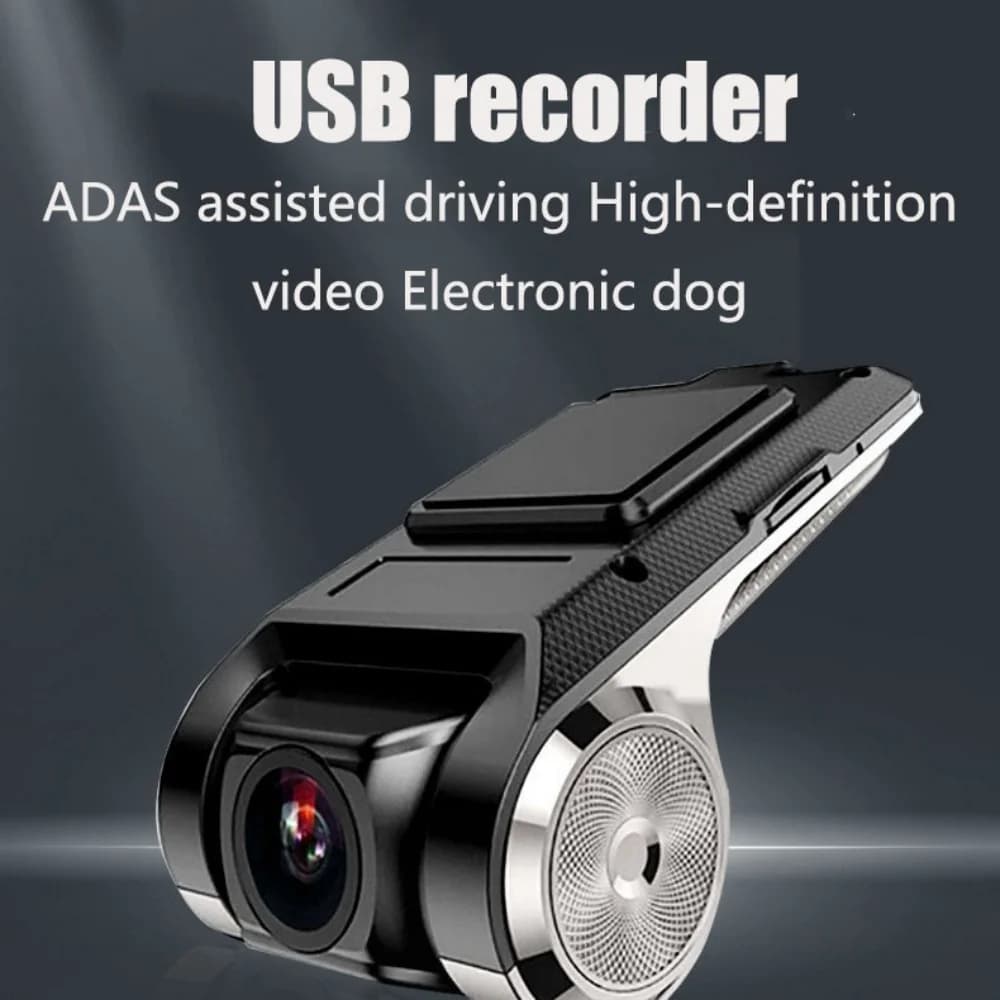 HONG TONG Registratore Auto ADAS per Lettore DVD Android, Navigazione, Dashcam, DVR, Video HD 720P, USB, Scheda TF, Dash Cam, Registratore Auto
