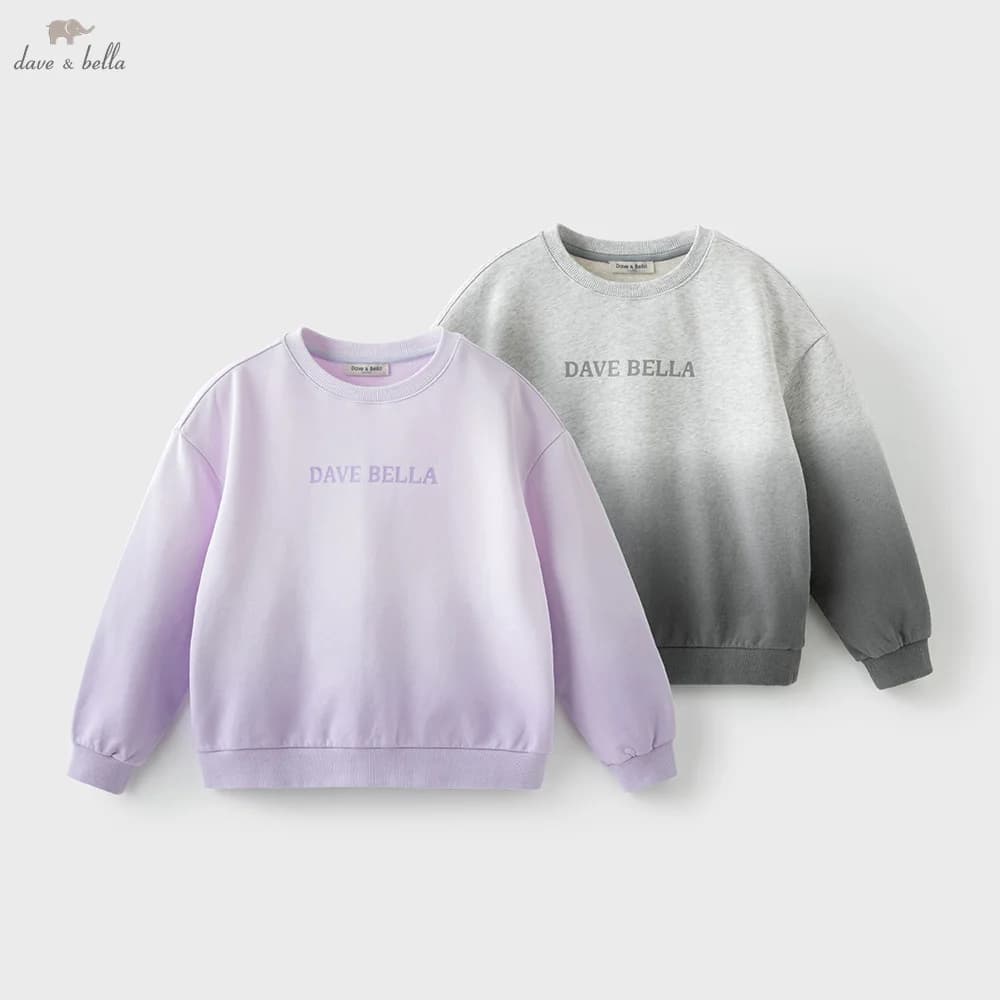 Dave Bella Boys Girls Long Sleeve Pullover Sweatshirt Children Autumn Spring T-shirt Coat Kids Sportswear Clothing DK3252781