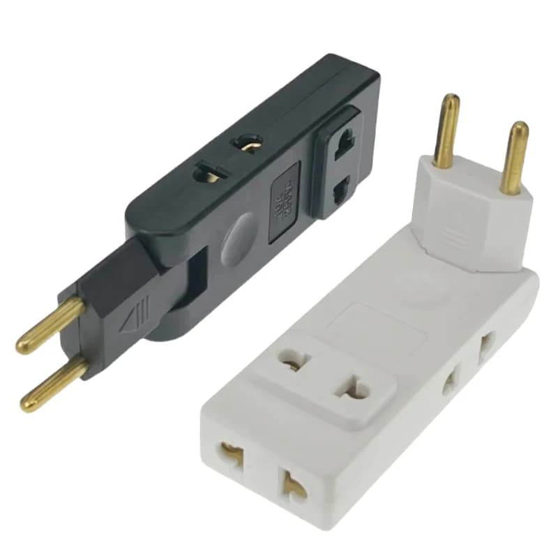 【F】Presa a Muro 4 in 1 con Adattatore EU a 180 Gradi, Convertitore di Corrente Portatile da Viaggio