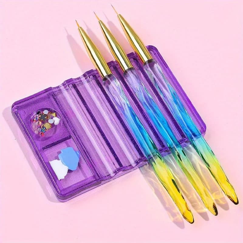 1/2PC Plastic Crystal Gel Brush Pen Display Holder Stand for Watercolor, Acrylic, and Oil Paints DIY Art Rest Shelf for Brushes