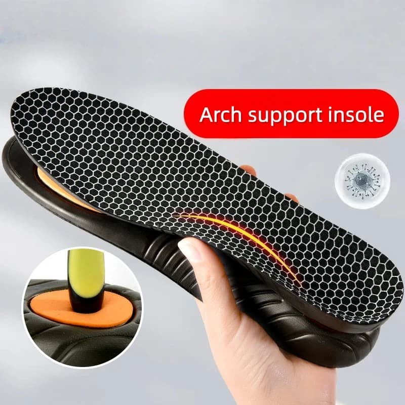 Solette in Grafene Assorbenti per Scarpe Uomo Donna, Supporto Arco Plantare, Assorbimento Urti, Ortopediche per Piedi Piatti, Cuscinetti per Scarpe Sportive