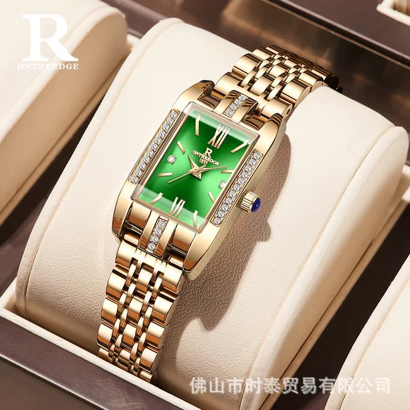 Orologio da donna impermeabile al quarzo alla moda, nuovo di zecca, marca svizzera ONTHEEDGE*, esplosione di vendite su AliExpress.