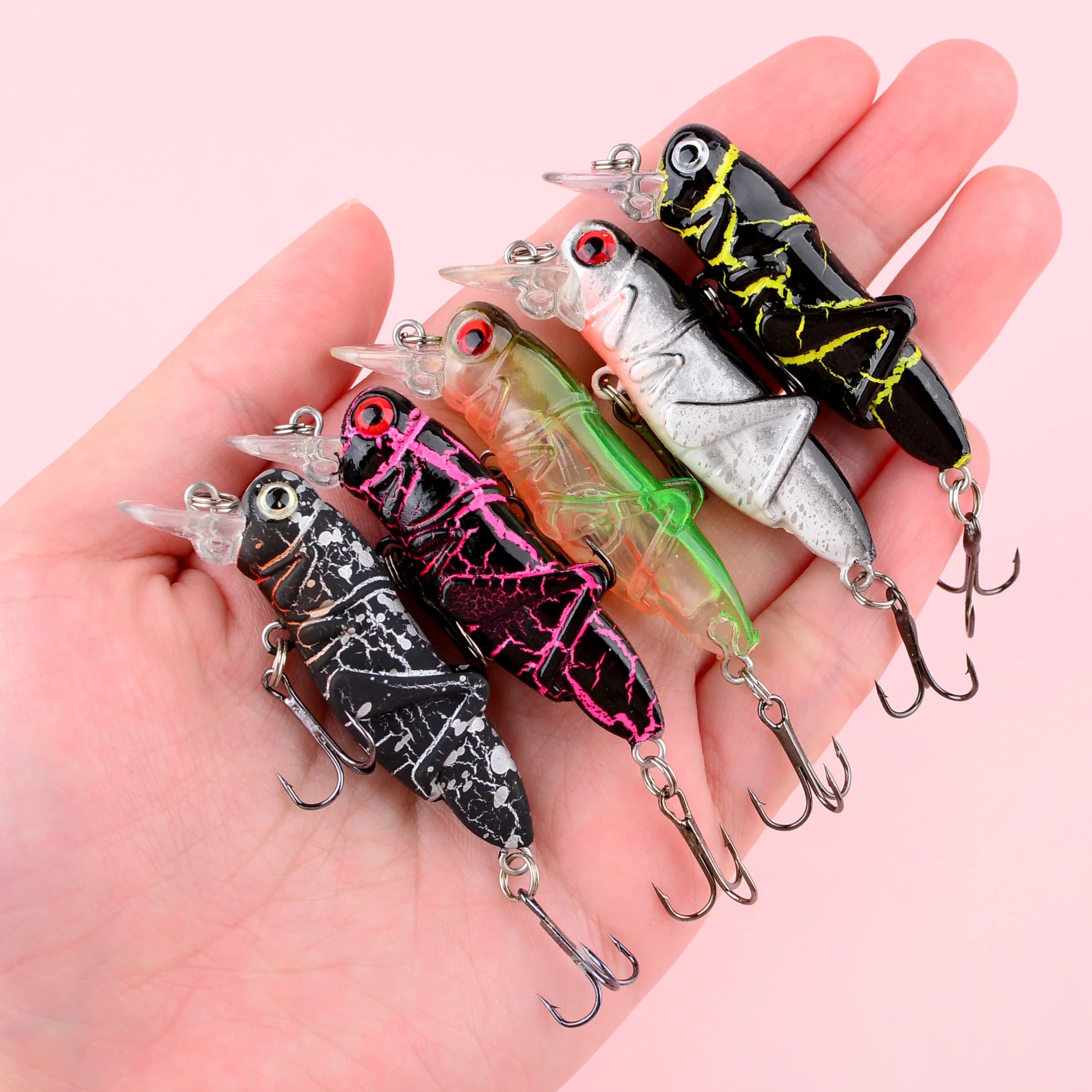 1 pz Esche Dure Minnow Galleggianti Wobbler Laser per la Pesca, Crankbait per Bass, Trota, Luccio, Esche Artificiali