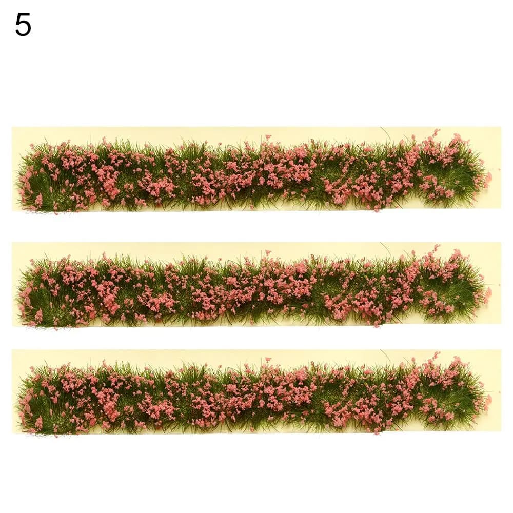 9*1*0.6cm Static Scenery Model Sand Table Flower Cluster Landscape Wargame Grass Tufts Miniature Garden Decor