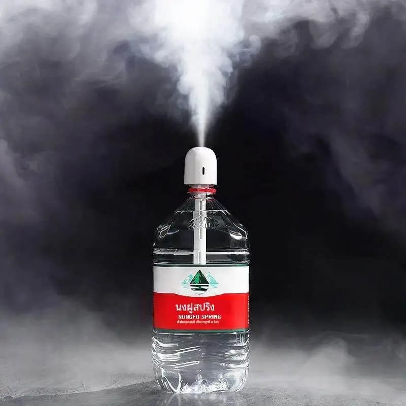 Portable Large Capacity Mineral Water Bottle Humidifier Simple Air Purification Fogging Spray Head Home Use Cooling Spray