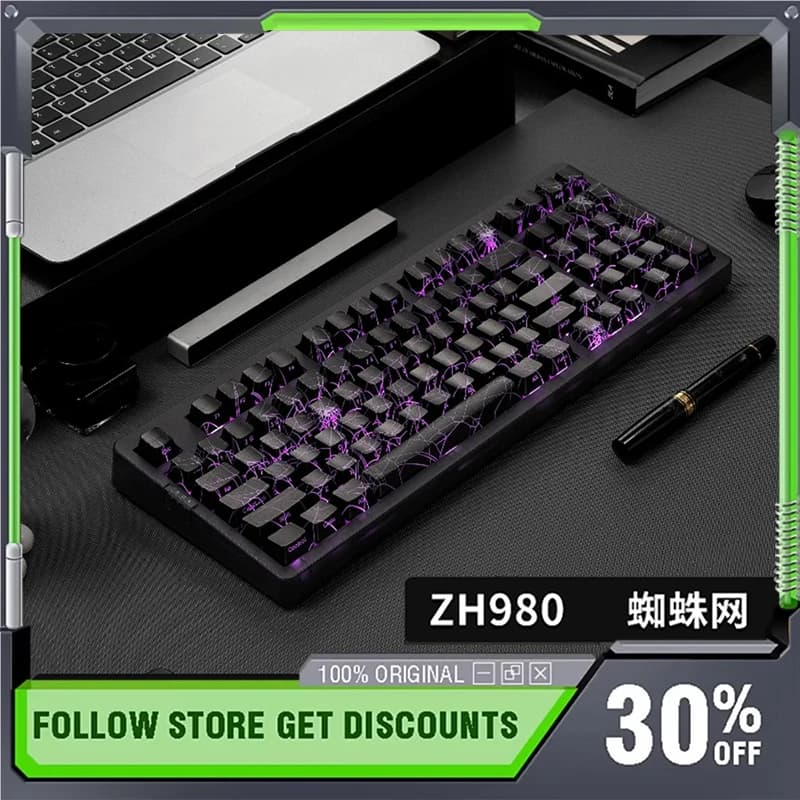ZORNHER ZH980 Tastiera meccanica tri-modale Guarnizione hot swap Accessori per laptop tastiera da gioco E-sports RGB wireless personalizzata