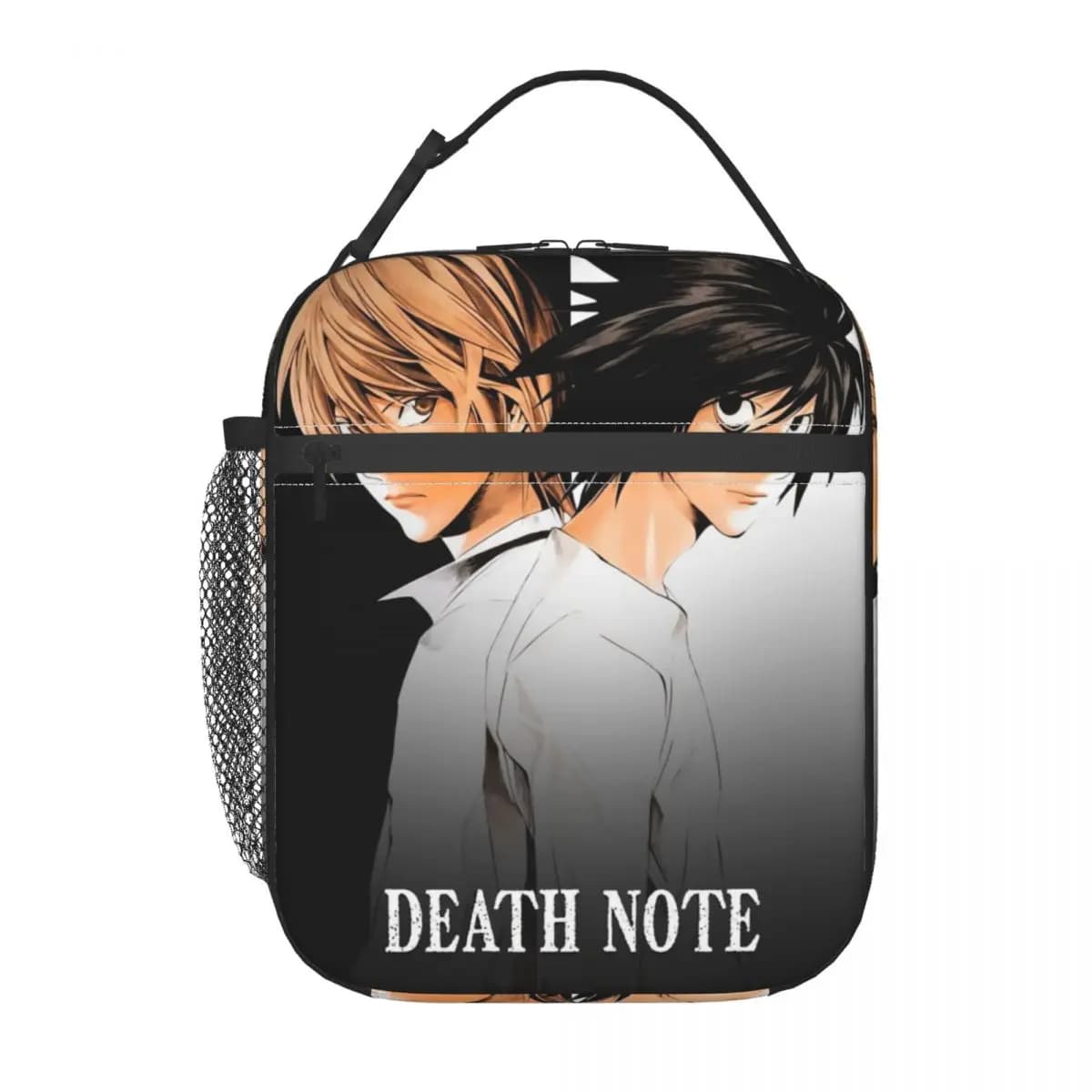 Borsa Termica Portatile Personalizzata Anime Death Note per Donna, Contenitore Termico per Alimenti, Borsa Pranzo per Lavoro, Scuola, Viaggi