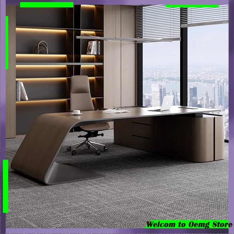 Scrivania per computer moderna di lusso con design elegante Configurazione perfetta per giochi per l'home office Esecutive Escritorio Organizer Bureau Furniture