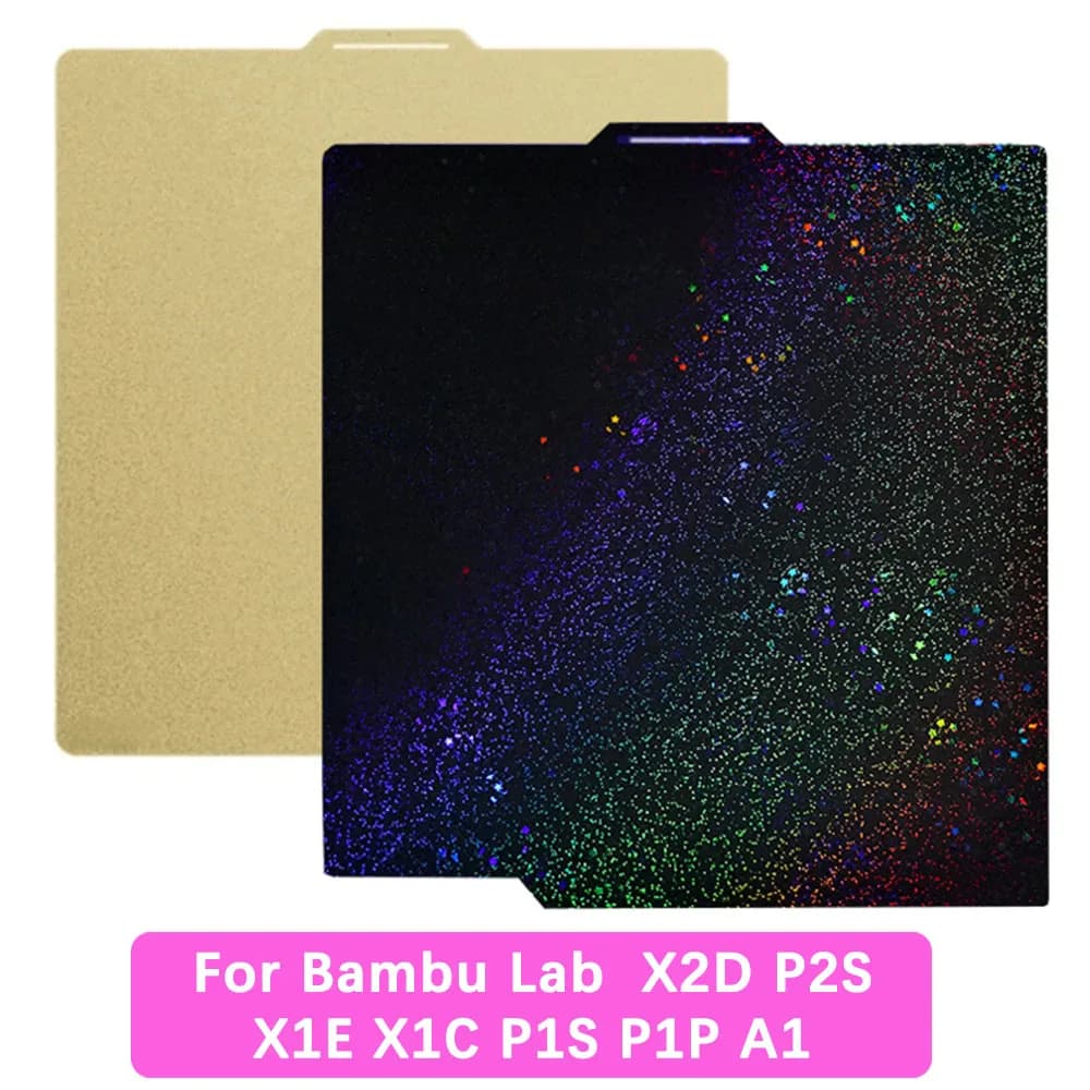 For Bambu lab X2D P2S P1P X1 Carbon Build Plate A1 PEI Sheet Textured Double Sided PEO PET Bed For Bambulab P1S X1C Build Plate
