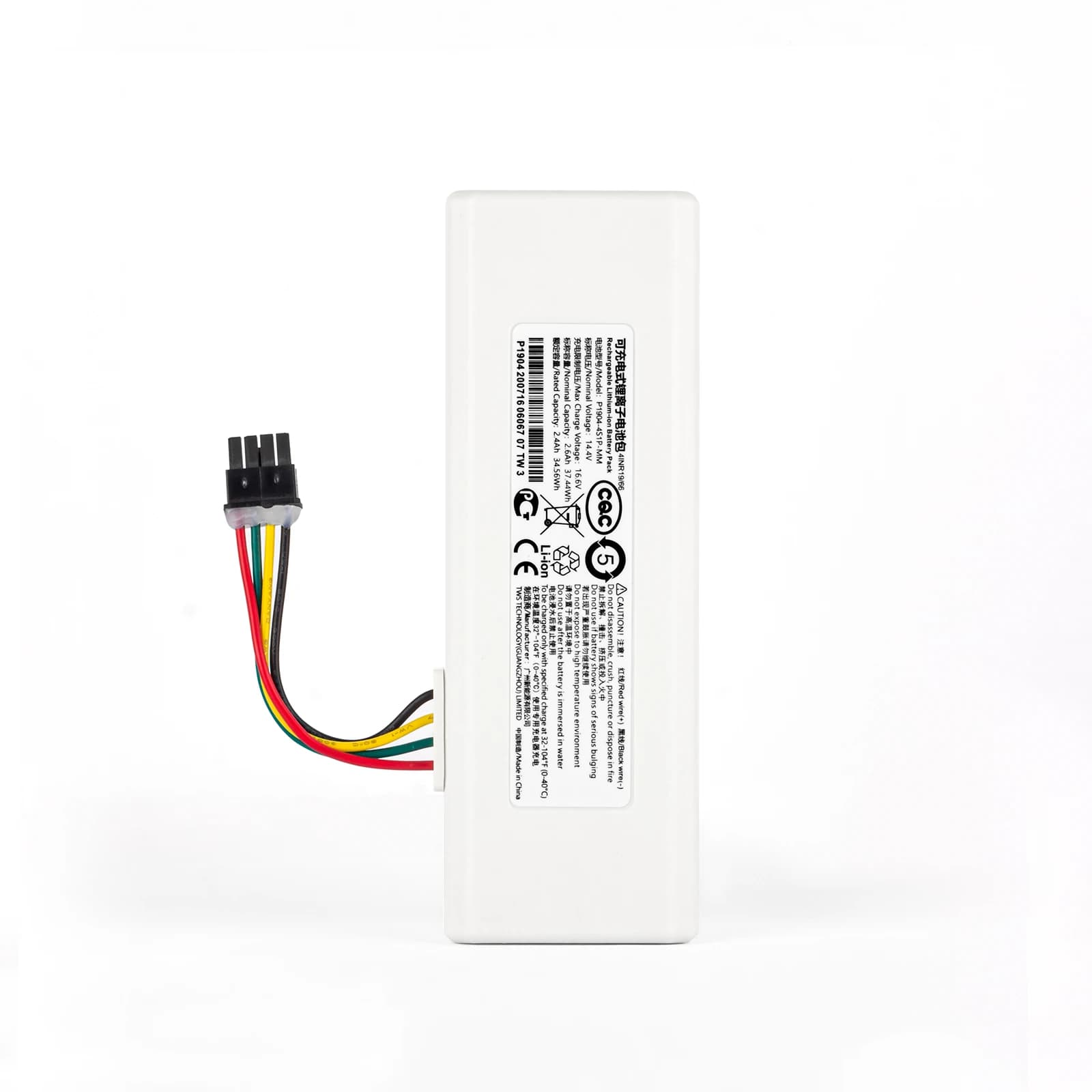 Batteria per aspirapolvere robot per XIAOMI NORMA MIJIA 1C Mi Robot aspirapolvere Mop STYTJ01ZHM P1904-4S1P-MM