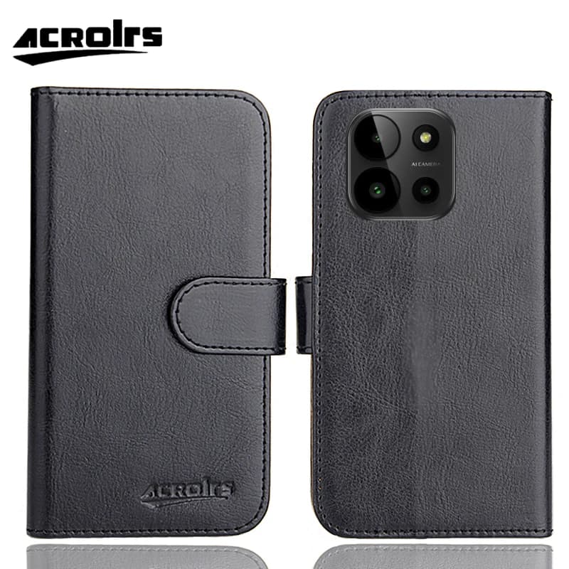 MyPhone N23 5G custodia 6.56 "6 colori Flip moda ultrasottile personalizza la copertura esclusiva del cavallo pazzo del telefono in morbida pelle