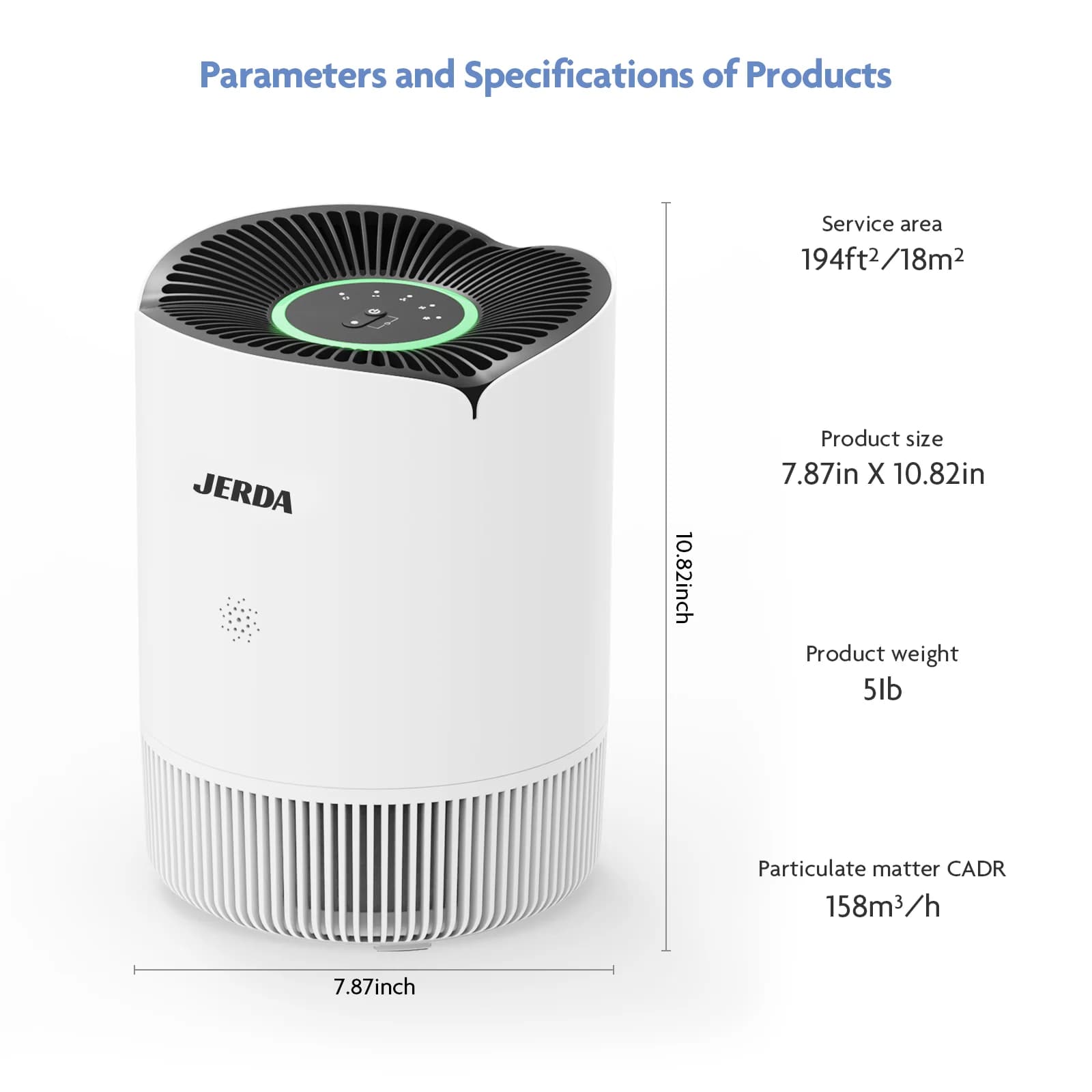 Purificatore d'aria purificante portatile con filtro Hepa per piccolo filtro dell'aria domestico per la casa