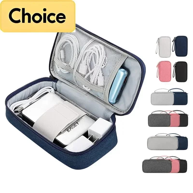Custodia per Organizer per cavi da viaggio di grandi dimensioni custodia per il trasporto custodia impermeabile portatile per cavo e elettronica