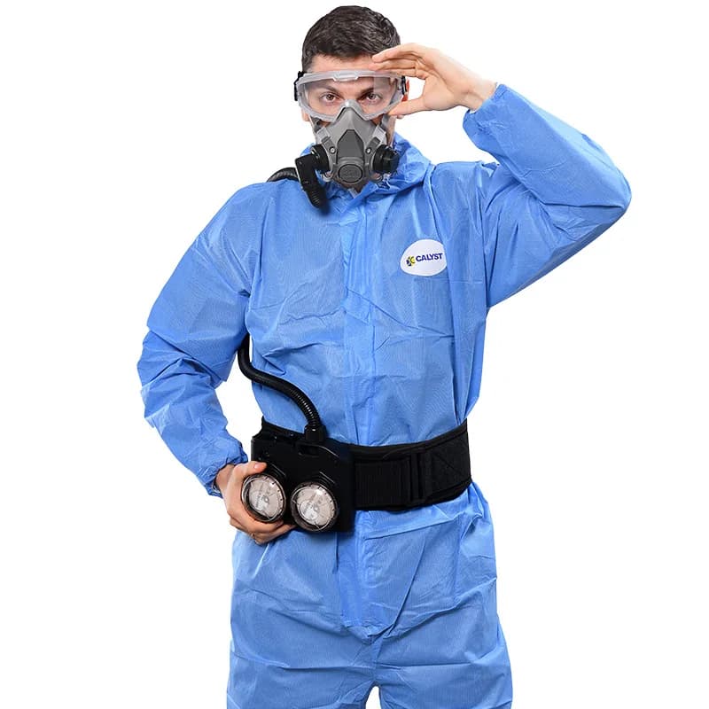 Nuovo respiratore chimico purificatore d'aria elettrico alimentato con maschera 6200 doppi filtri di sicurezza sul lavoro per la verniciatura industriale a spruzzo
