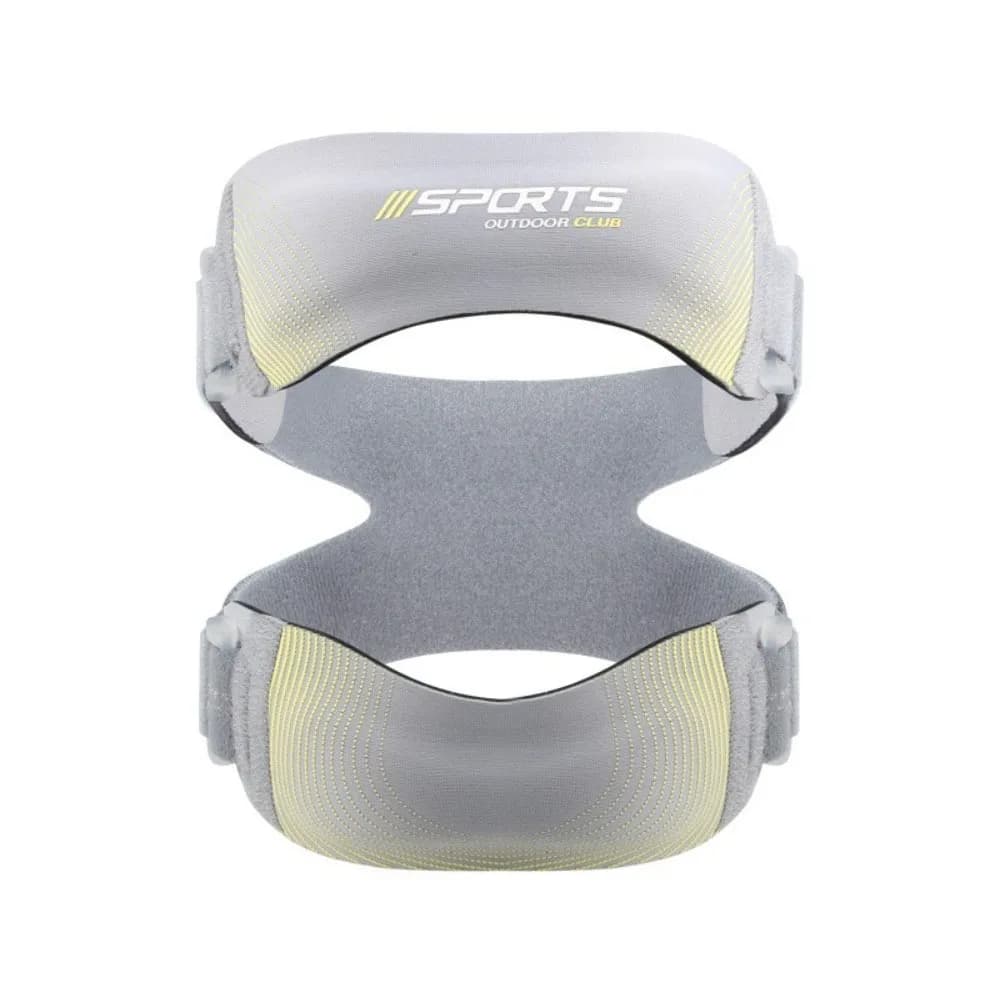 Supporto per Ginocchio Regolabile con Doppio Cuscinetto in Silicone, Fascia di Supporto Pressurizzata per Tendine, Comodo Supporto Professionale per Ginocchio