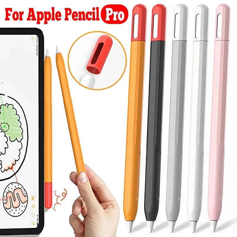 Custodia stilo in silicone per Apple Pencil Pro Tablet ultra sottile Touch Screen Pen Custodia protettiva Colorata antiscivolo per IPencil Pro