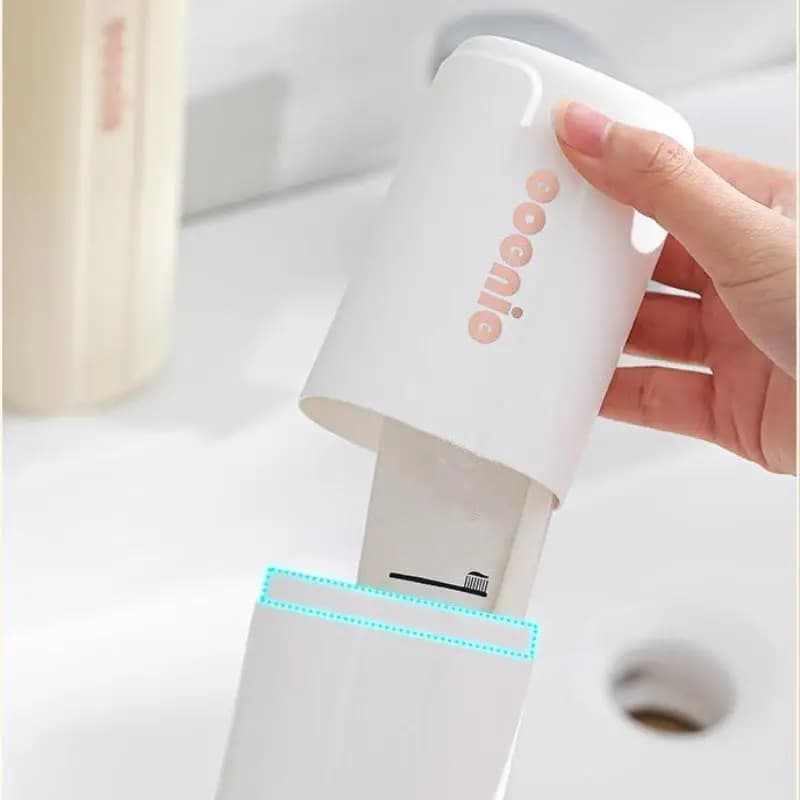 Tazza da viaggio per lavare la dentifricio Spazzolino da denti Proteggi la custodia da campeggio Scatola di immagazzinaggio Proteggi il dentifricio dai sporchi e dai danni